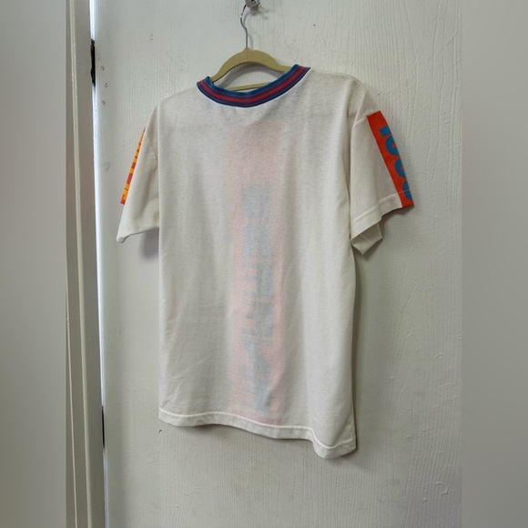 Vintage 90s Cool Breeze White Yellow Red Blue Graphic T-Shirt Sz S Unisex - Picture 3 of 7